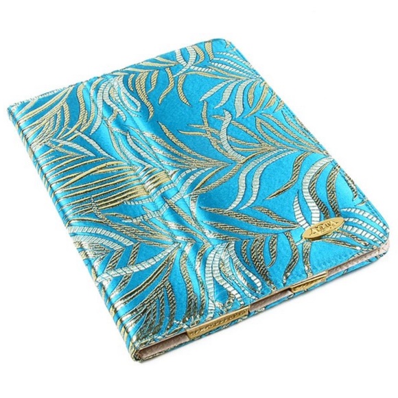 🦚🦚🦚 Turquoise Embroidered Tablet Sleeve 🦚🦚🦚 - Picture 1 of 5